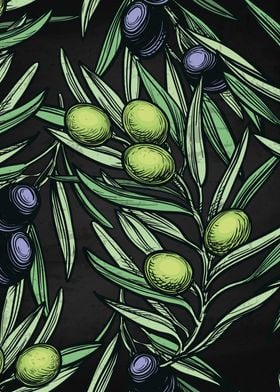 Olives blackboard