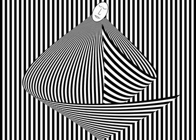 Op art 33 Woman