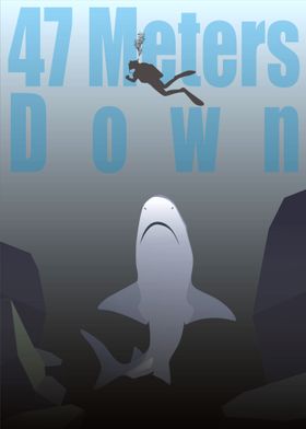 47 meters down