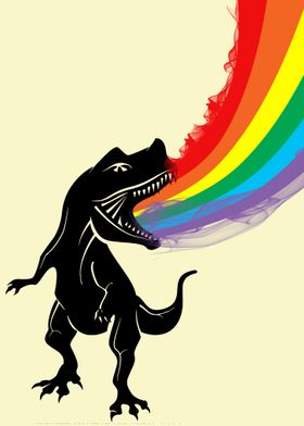 rainbow dinosaur