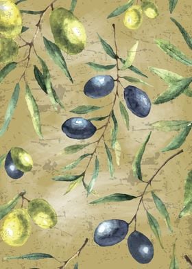 Olives blackboard