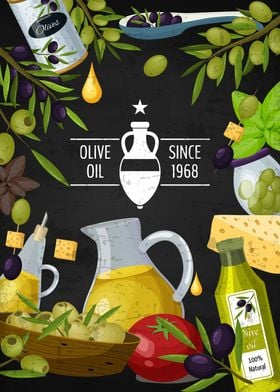 Olives blackboard