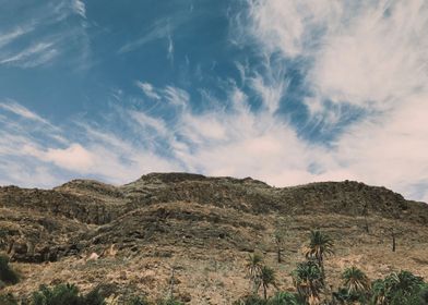 Mountains in desert 