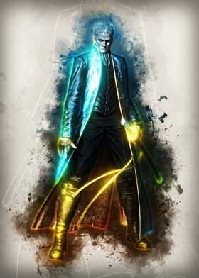  Da Bang Dmc Devil May Cry 5 Kat Vergil Sword Guns Spray 20X30  Inch Poster Print: Posters & Prints