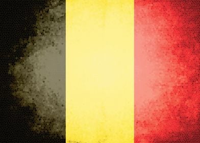 Belgium vintage flag