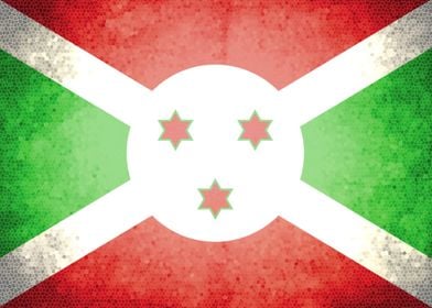 Burundi vintage flag