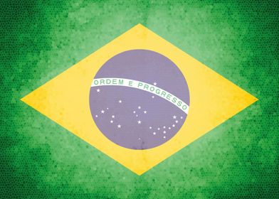 Brazil vintage flag