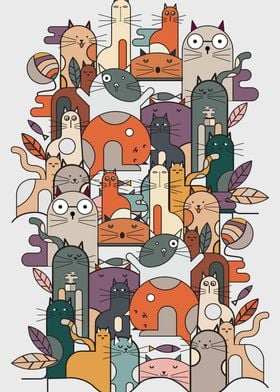 Cats Lover Illustration