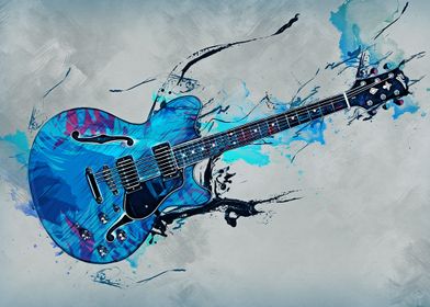 Blue Electric Guitar 
