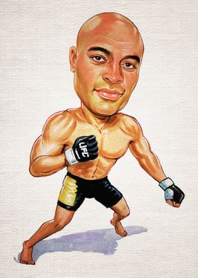 Anderson Spider Silva 4LUVofMMA Poster new MMA wall art