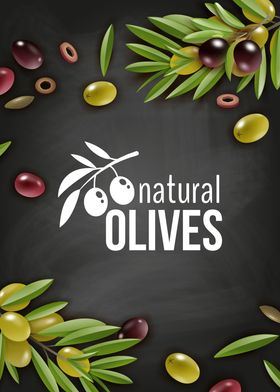 Olives blackboard