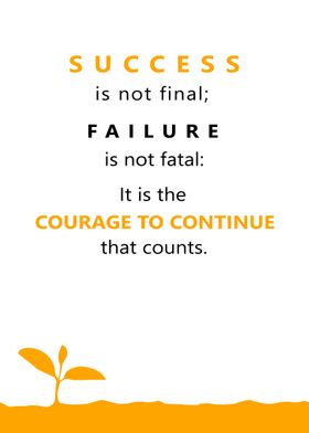 Courage to Continue Quote