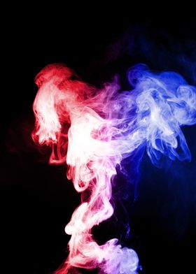 Colorful clouds of vape