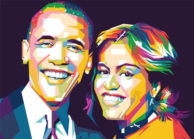 Barack Obama And his Wife