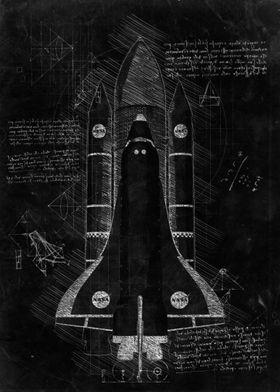 nasa space shuttle discovery blueprints