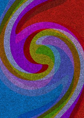Abstract Glitter Swirls