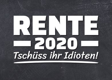 Rente 2020 Abschied