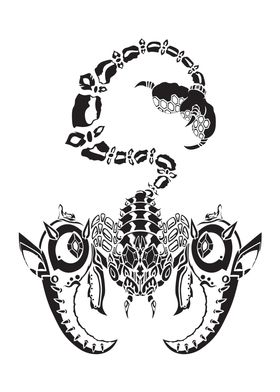 Scorpio tattoo style