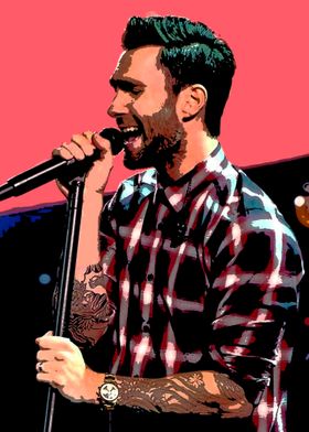 Adam Levine Retro Sign