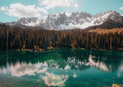 Mountains and lake beauty