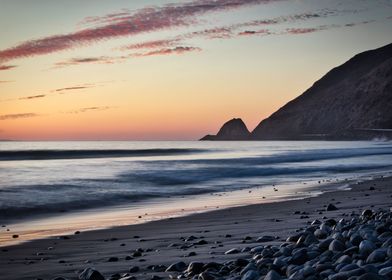 Malibu Coastline at Sunset