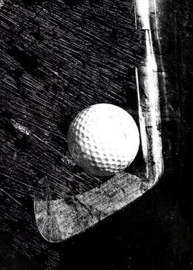 Golf art print w 18