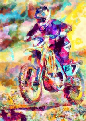 Motocross Action Paint