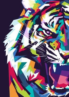 Tiger Pop Art