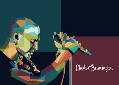 Chester Bennington popart