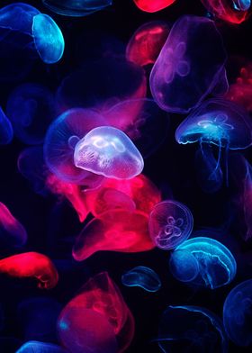 Neon in a jellyfish