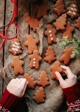 Xmas Gingerbread Cookies