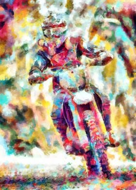 Motocross Action Paint