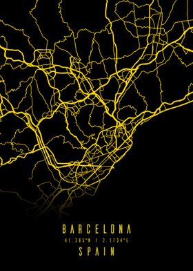 Barcelona Spain City map