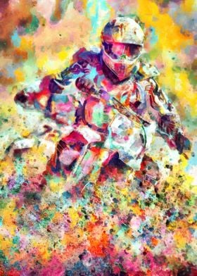 Motocross Action Paint