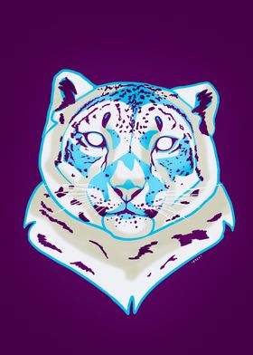 Graphic Snow leopard