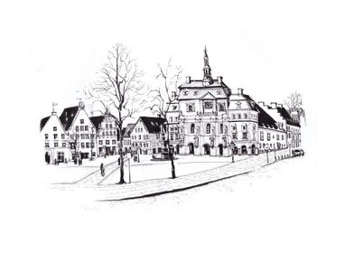 Germany Luneburg Sketch