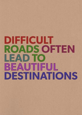 Difficult roads