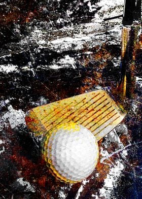 Golf art print w 19