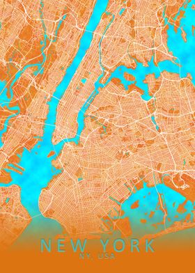 Gold Blue City Map-preview-2