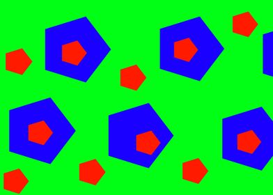 Eight Red Polygons