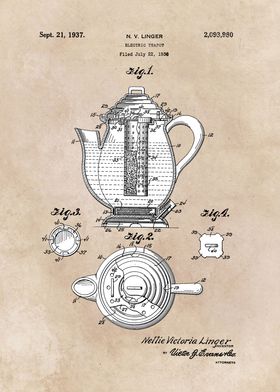 patent Linger Electric tea