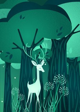 Deer In Jungle