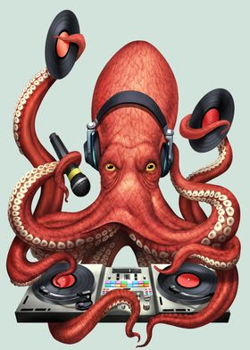 music DJ kraken octopus 