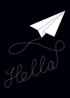 paper airplane travel art