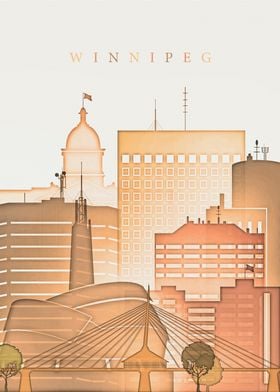 Winnipeg Canada Skyline