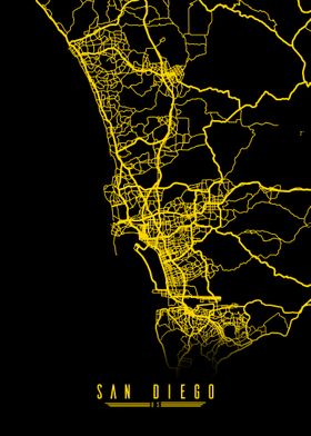 San Diego City map