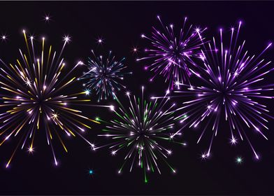 Abstract Fireworks