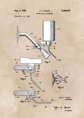 patent Faglie Shower bath 