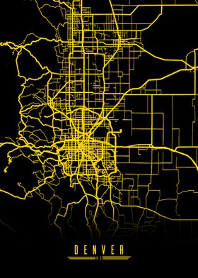 Denver City map