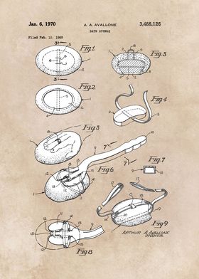 patent Avallone Bath spong